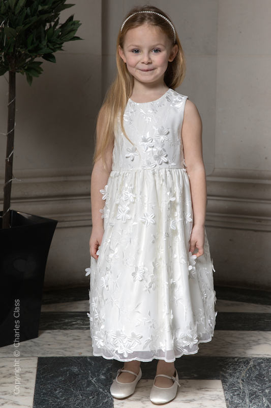 floral flower girl dress