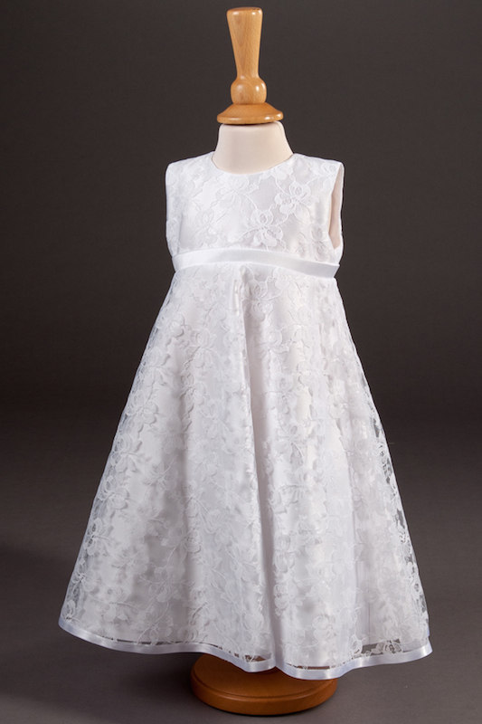 Millie Grace Ribbon Trim Lace Flower Girl Dress - Florence